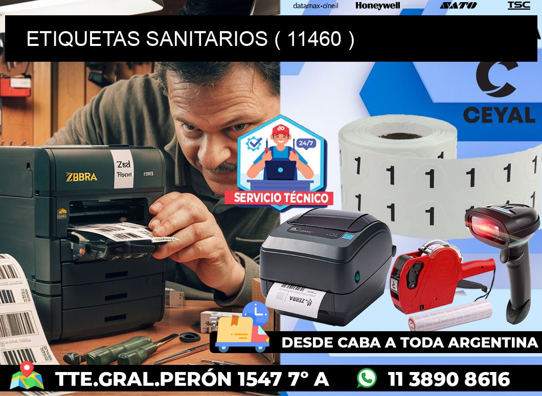 ETIQUETAS SANITARIOS ( 11460 )