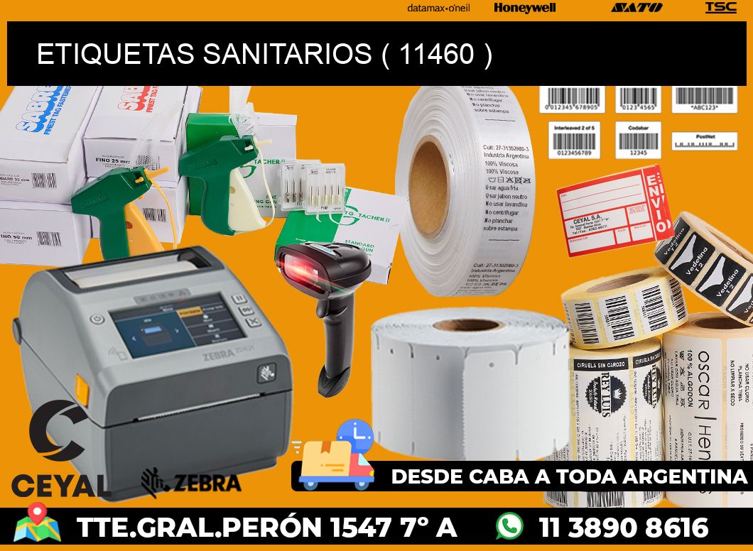 ETIQUETAS SANITARIOS ( 11460 )