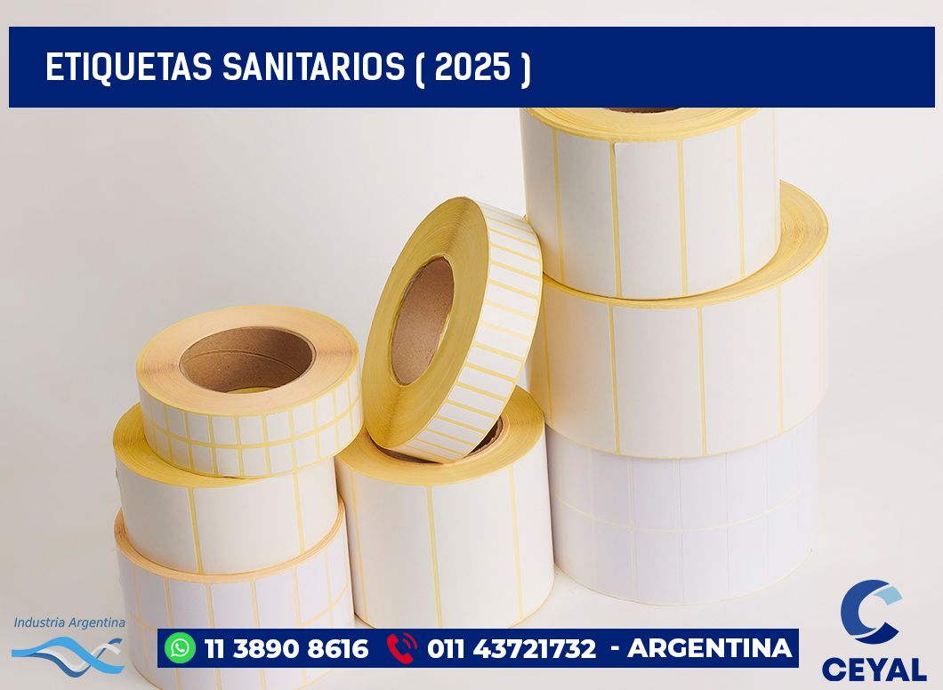 ETIQUETAS SANITARIOS ( 2025 )