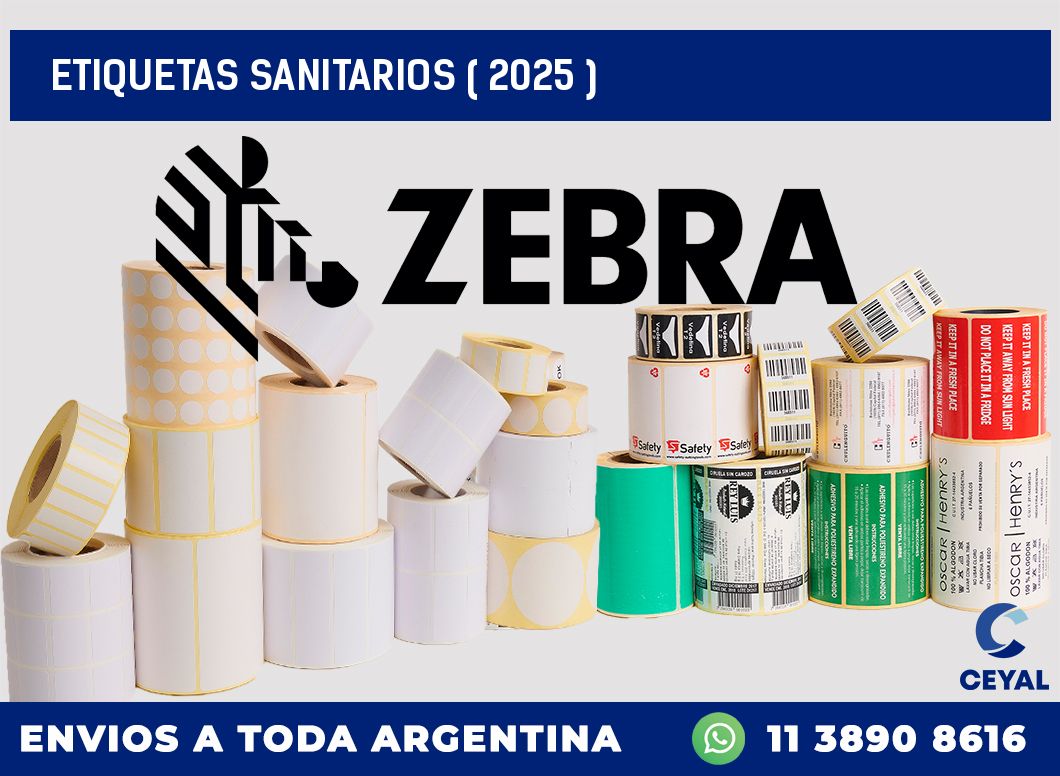 ETIQUETAS SANITARIOS ( 2025 )