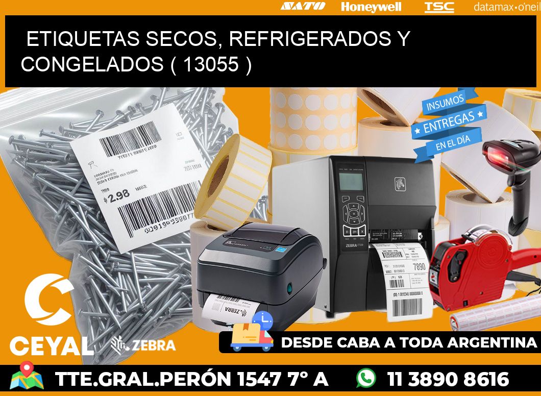 ETIQUETAS SECOS, REFRIGERADOS Y CONGELADOS ( 13055 )