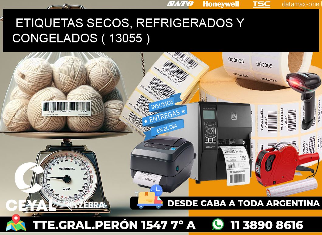 ETIQUETAS SECOS, REFRIGERADOS Y CONGELADOS ( 13055 )