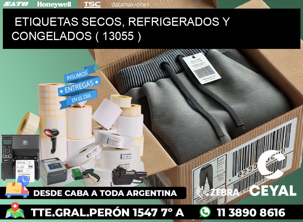 ETIQUETAS SECOS, REFRIGERADOS Y CONGELADOS ( 13055 )