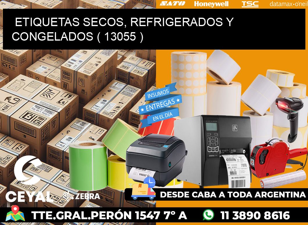 ETIQUETAS SECOS, REFRIGERADOS Y CONGELADOS ( 13055 )