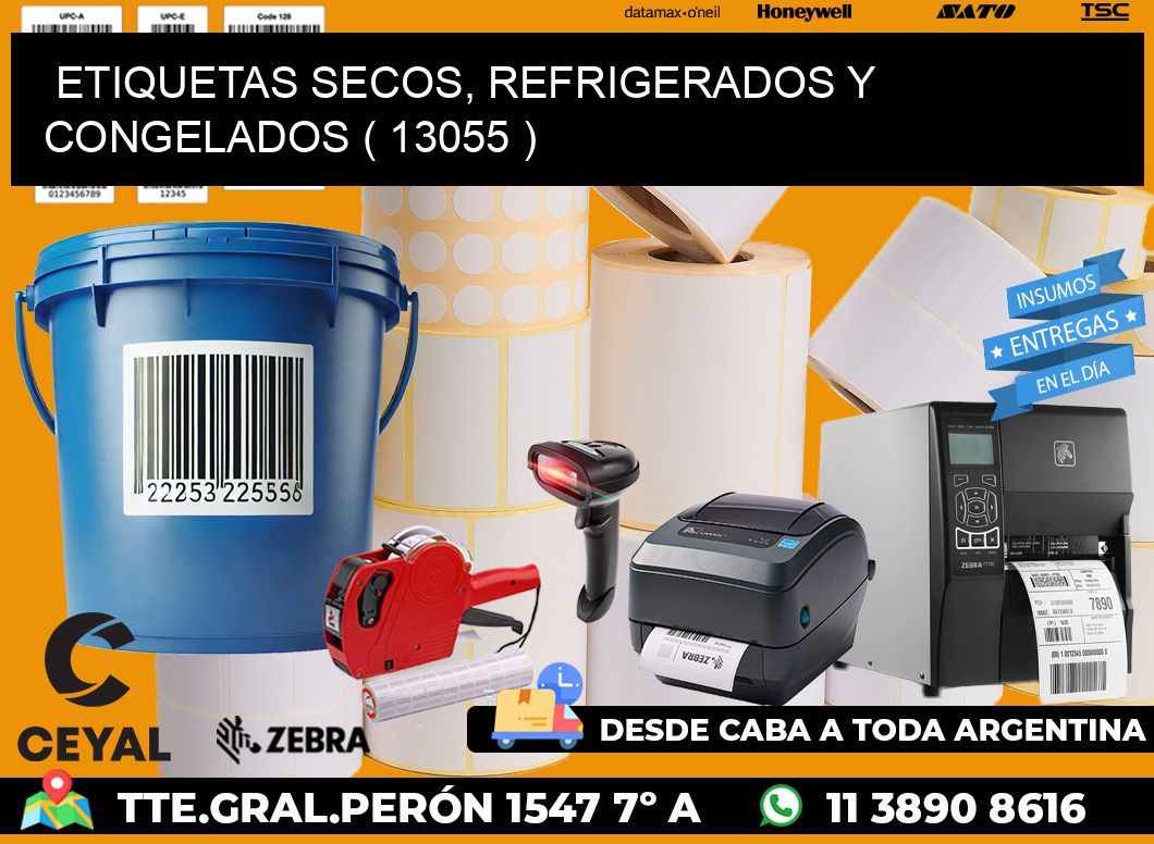 ETIQUETAS SECOS, REFRIGERADOS Y CONGELADOS ( 13055 )