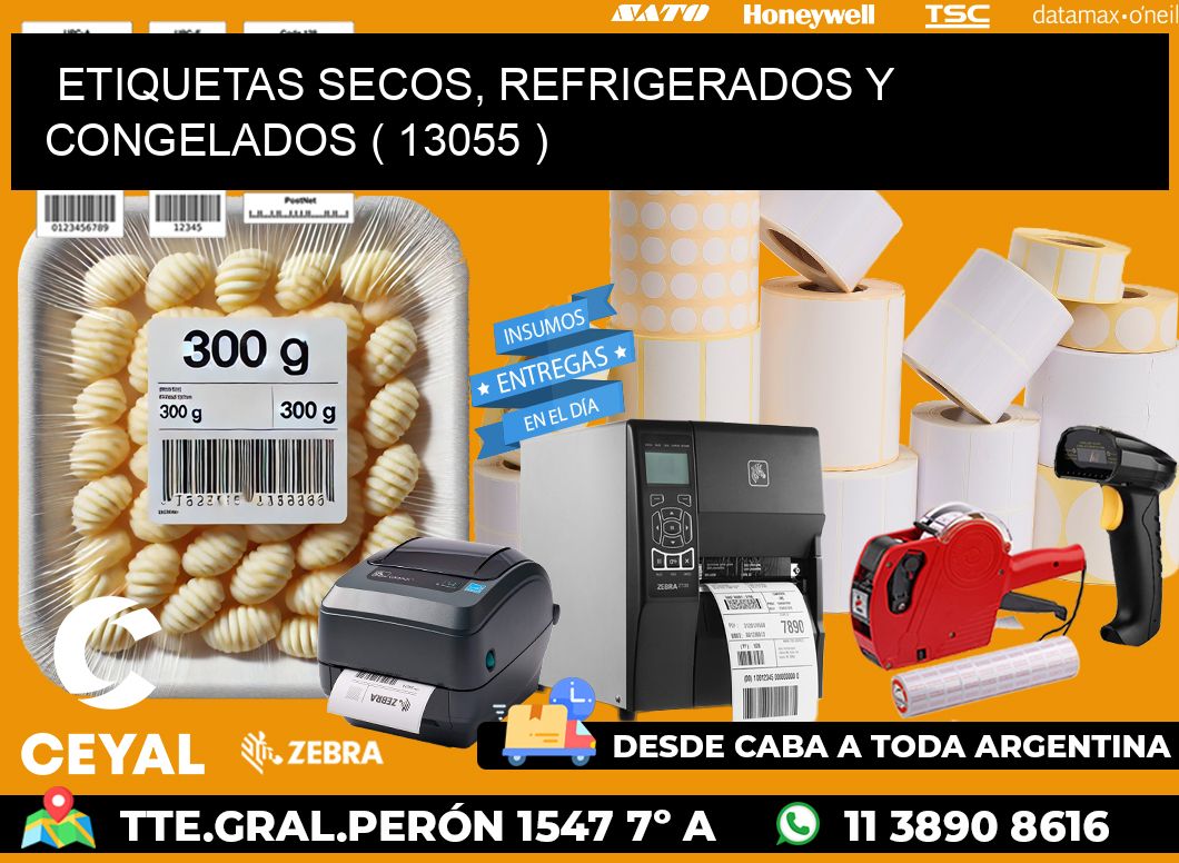 ETIQUETAS SECOS, REFRIGERADOS Y CONGELADOS ( 13055 )