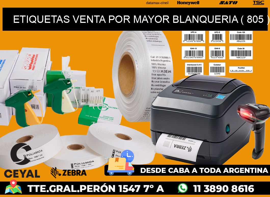 ETIQUETAS VENTA POR MAYOR BLANQUERIA ( 805 )