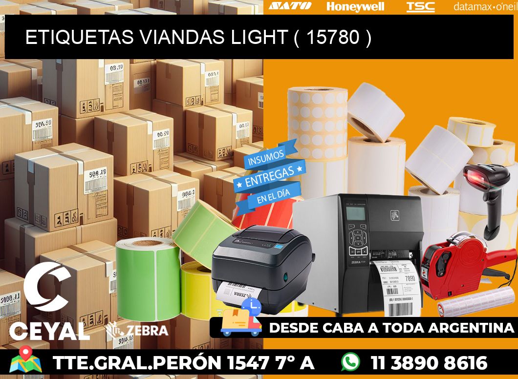 ETIQUETAS VIANDAS LIGHT ( 15780 )