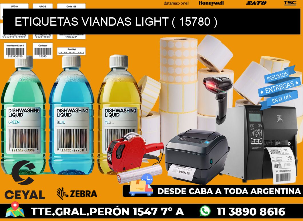 ETIQUETAS VIANDAS LIGHT ( 15780 )