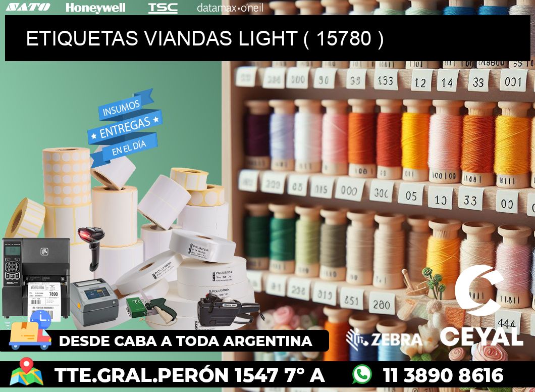 ETIQUETAS VIANDAS LIGHT ( 15780 )