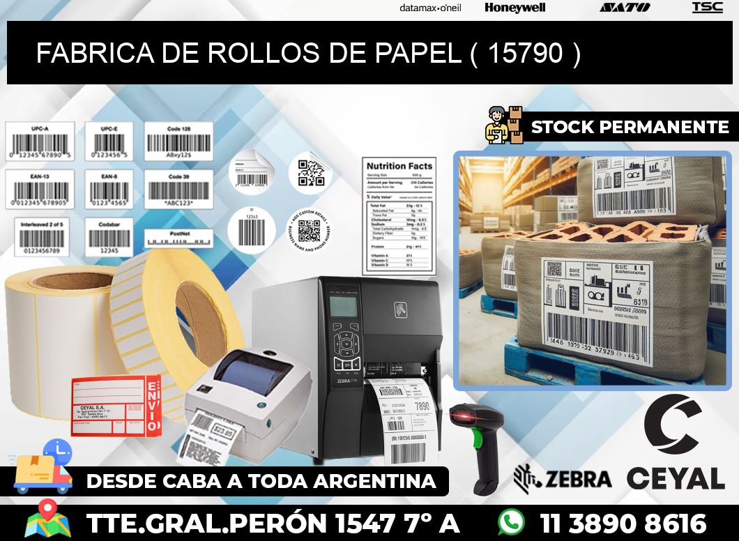 FABRICA DE ROLLOS DE PAPEL ( 15790 )