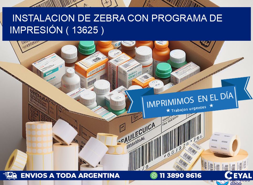 INSTALACION DE ZEBRA CON PROGRAMA DE IMPRESIÓN ( 13625 )