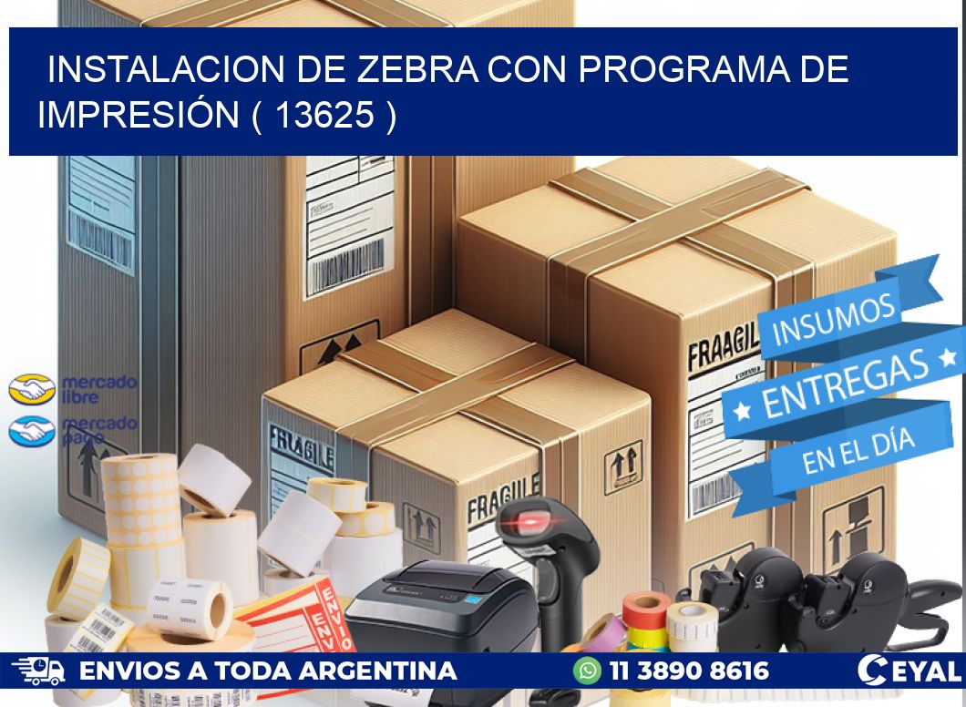 INSTALACION DE ZEBRA CON PROGRAMA DE IMPRESIÓN ( 13625 )