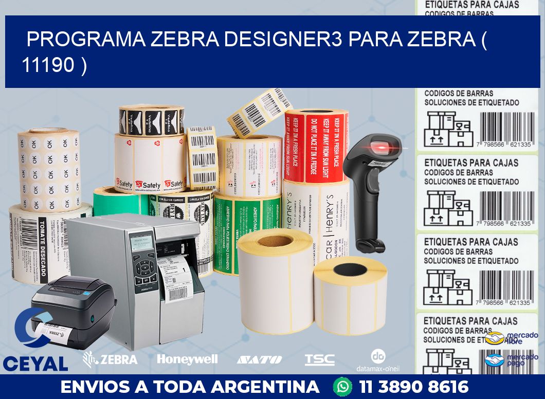 PROGRAMA ZEBRA DESIGNER3 PARA ZEBRA ( 11190 )