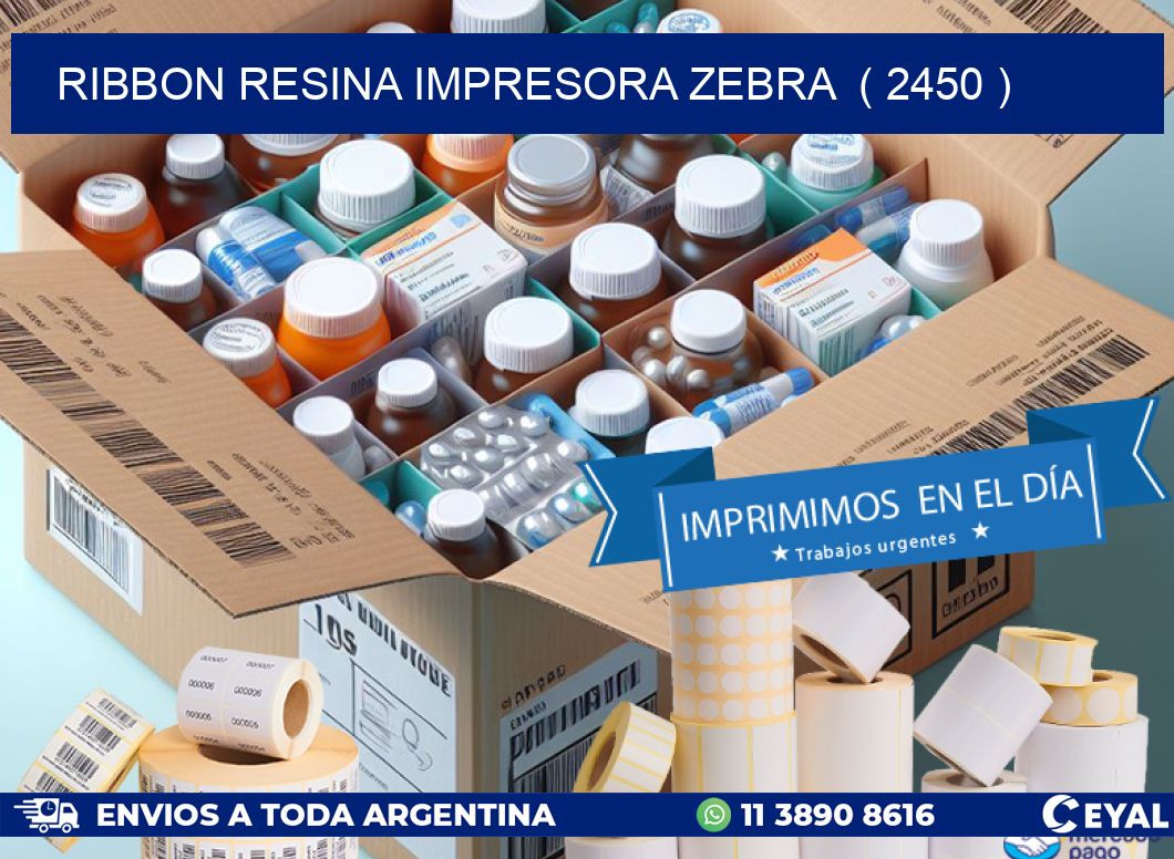 RIBBON RESINA IMPRESORA ZEBRA  ( 2450 )