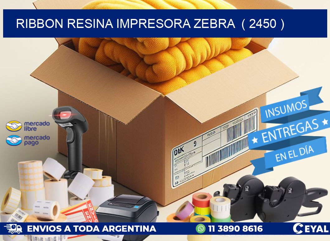 RIBBON RESINA IMPRESORA ZEBRA  ( 2450 )