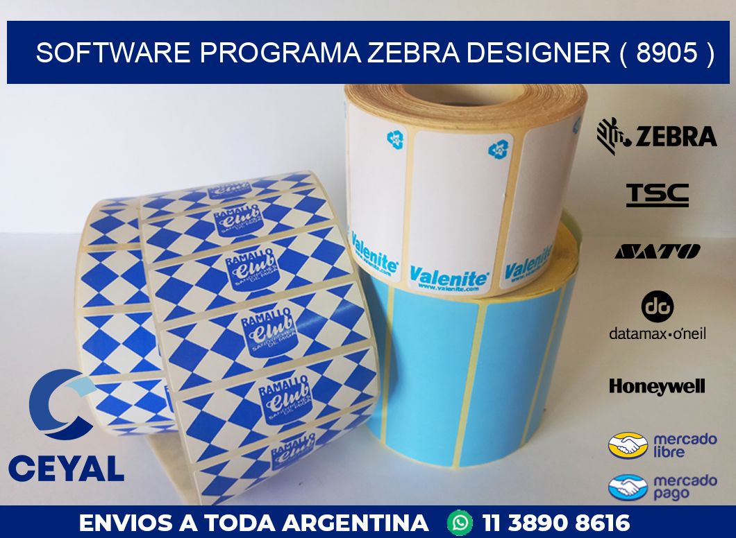 SOFTWARE PROGRAMA ZEBRA DESIGNER ( 8905 )