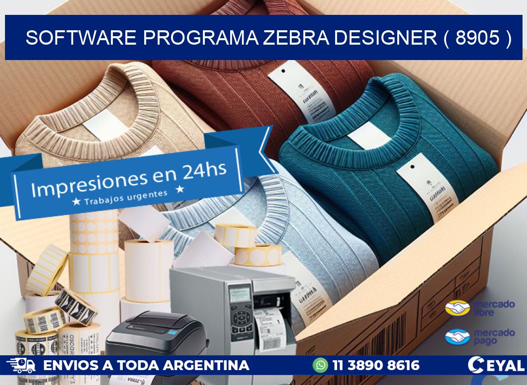 SOFTWARE PROGRAMA ZEBRA DESIGNER ( 8905 )