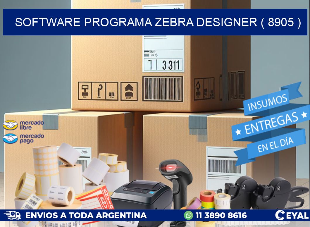 SOFTWARE PROGRAMA ZEBRA DESIGNER ( 8905 )