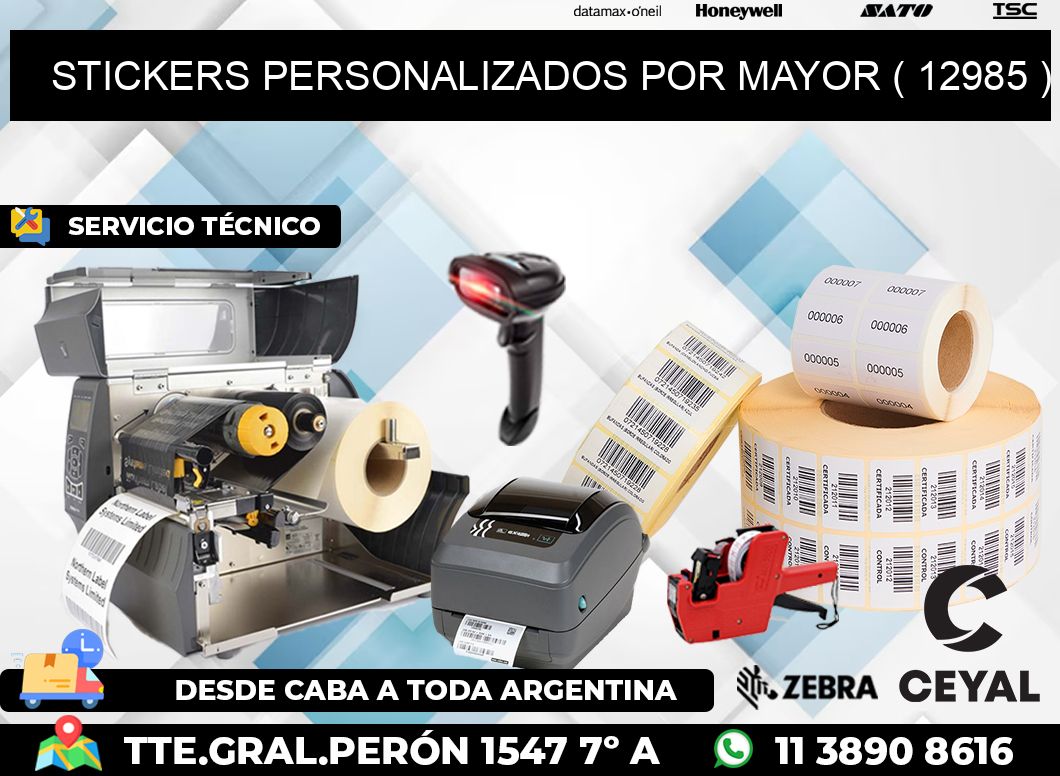 STICKERS PERSONALIZADOS POR MAYOR ( 12985 )