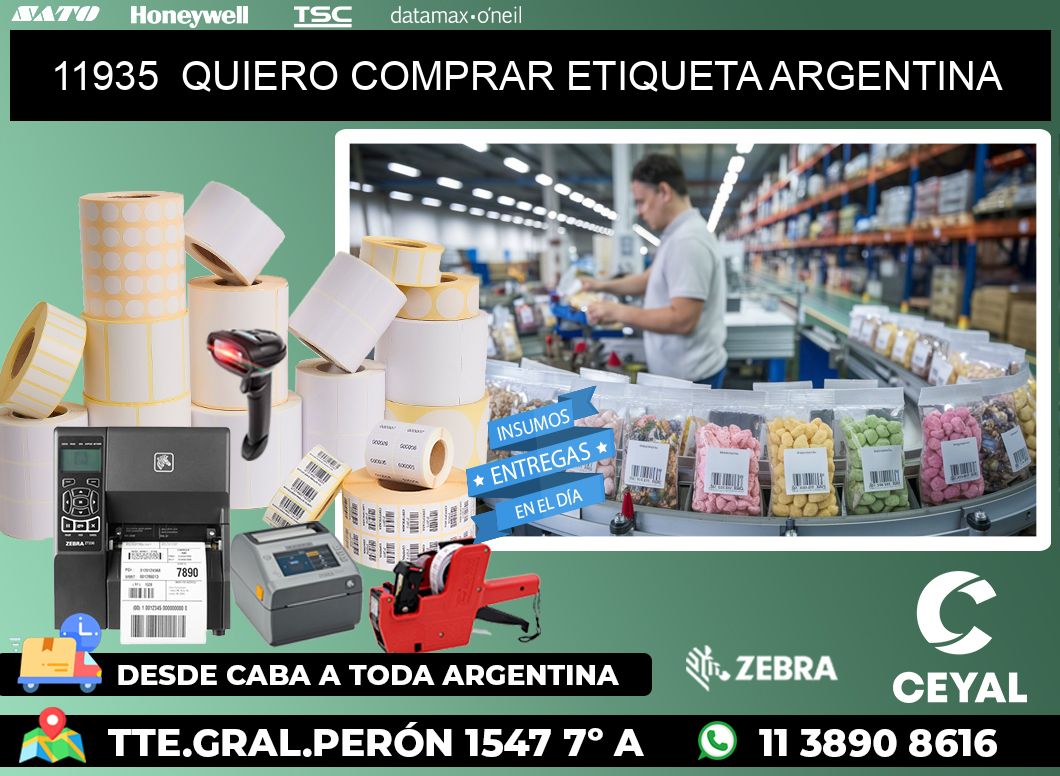 11935  QUIERO COMPRAR ETIQUETA ARGENTINA