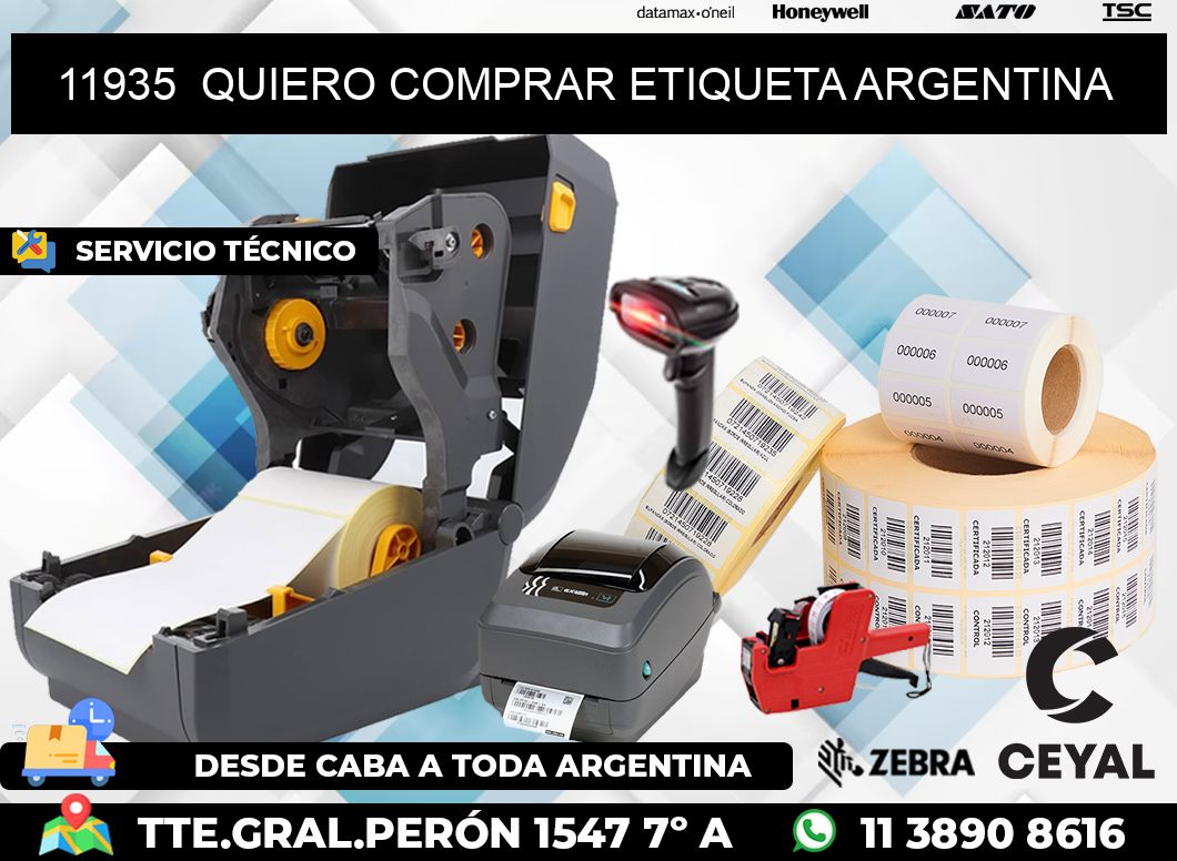 11935  QUIERO COMPRAR ETIQUETA ARGENTINA