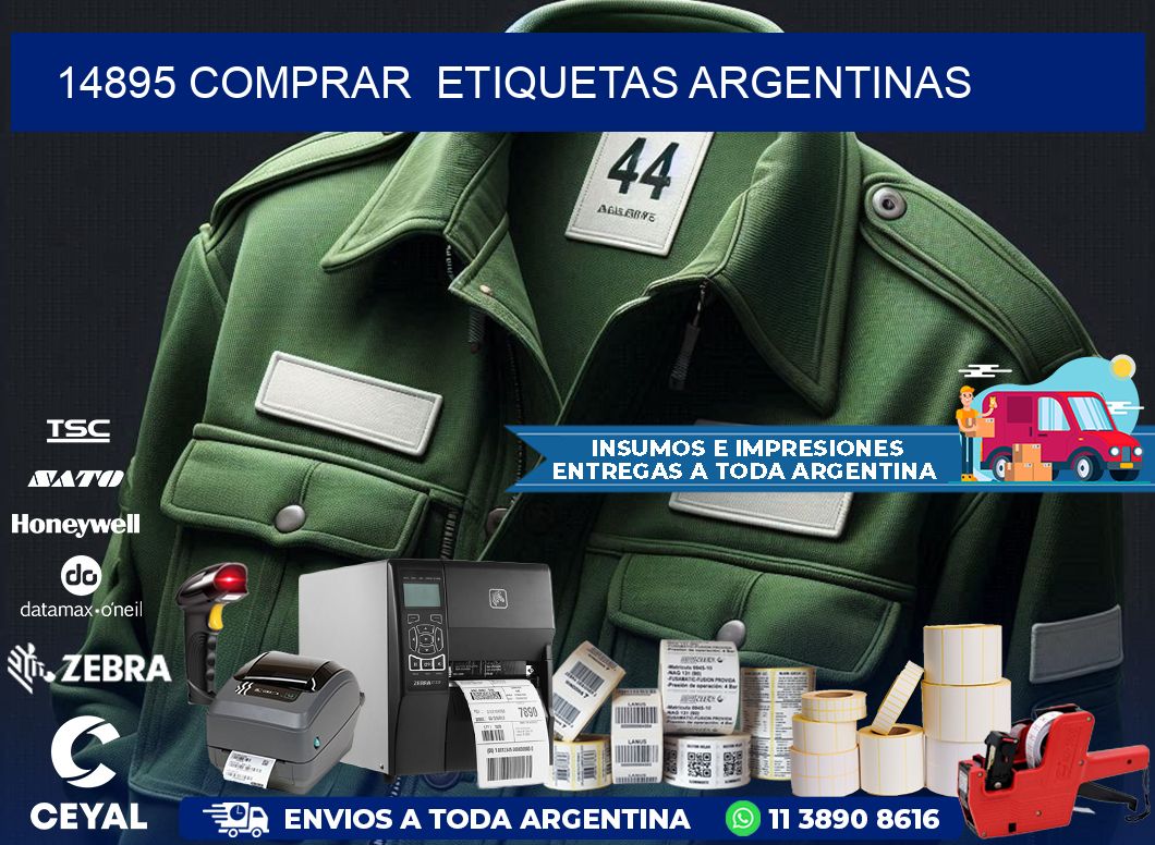 14895 COMPRAR  ETIQUETAS ARGENTINAS