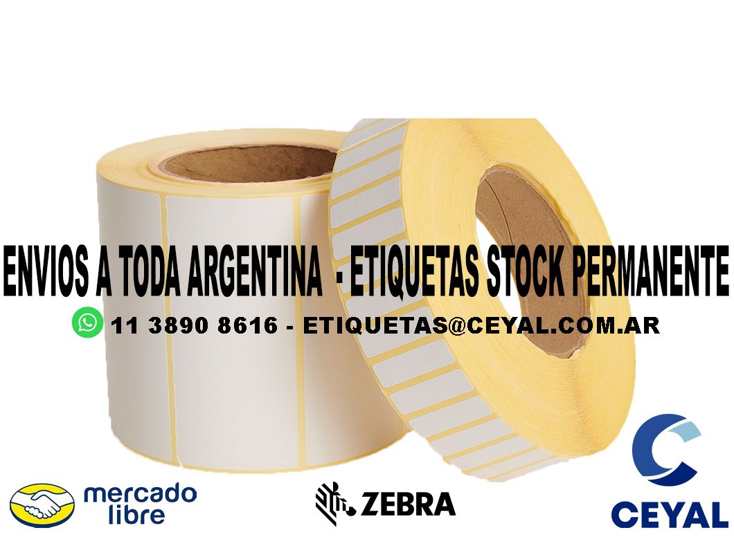 2000 ETIQUETAS PAPEL 20 x 76 ENVIOS ARGENTINA