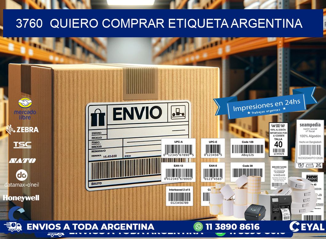 3760  QUIERO COMPRAR ETIQUETA ARGENTINA