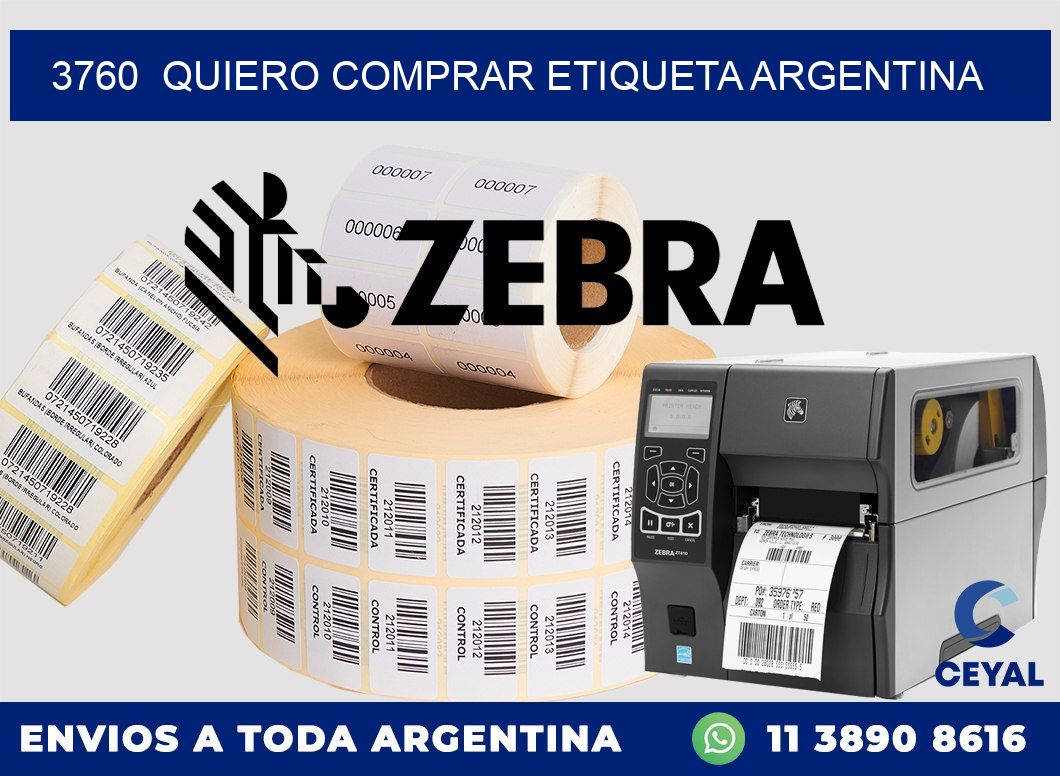 3760  QUIERO COMPRAR ETIQUETA ARGENTINA