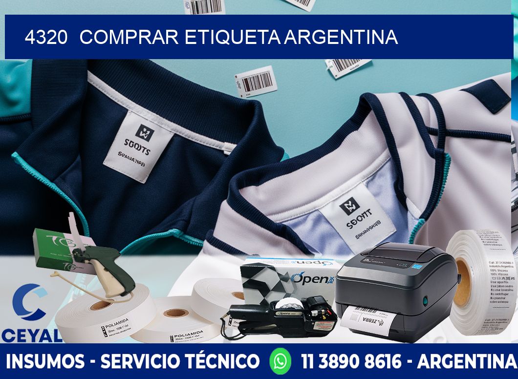 4320  COMPRAR ETIQUETA ARGENTINA