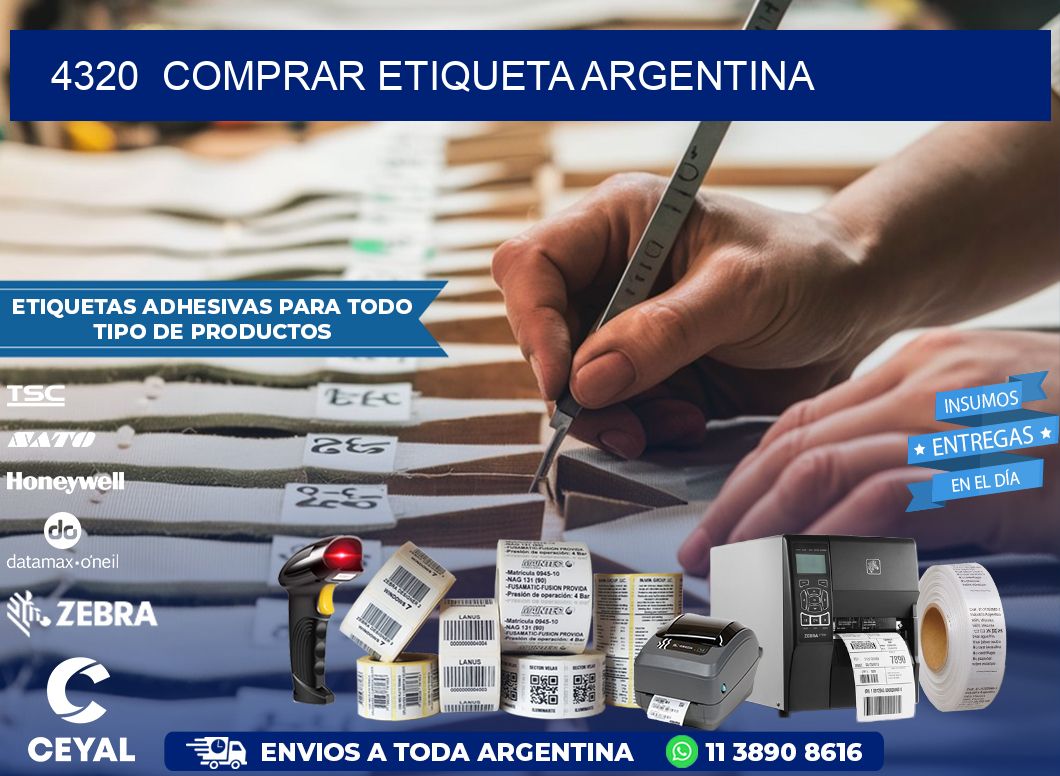 4320  COMPRAR ETIQUETA ARGENTINA