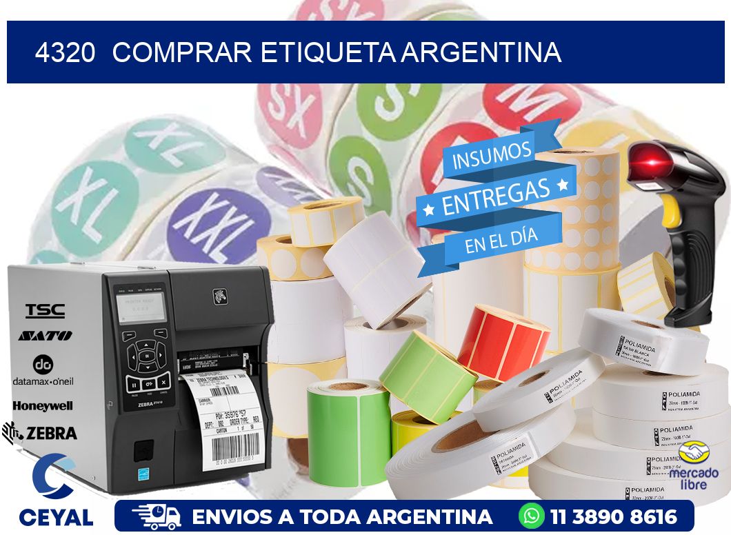 4320  COMPRAR ETIQUETA ARGENTINA