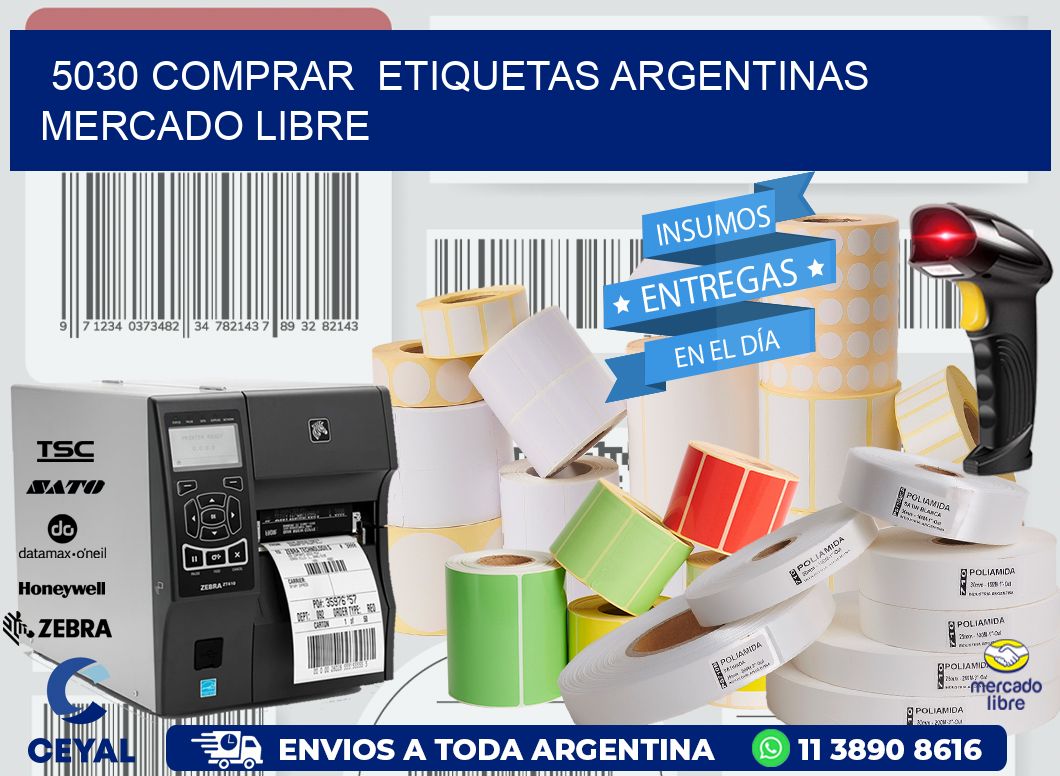 5030 COMPRAR  ETIQUETAS ARGENTINAS MERCADO LIBRE