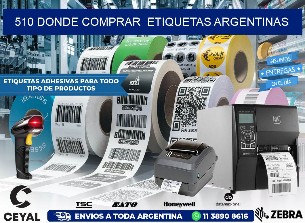 510 DONDE COMPRAR  ETIQUETAS ARGENTINAS