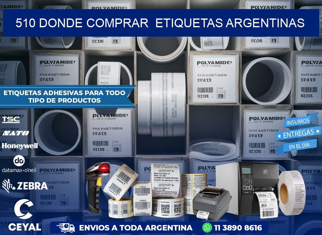 510 DONDE COMPRAR  ETIQUETAS ARGENTINAS