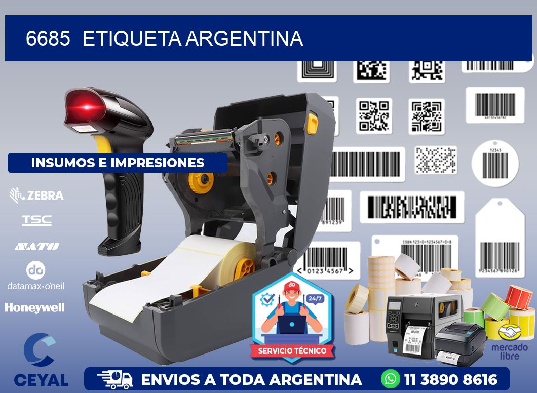 6685  ETIQUETA ARGENTINA