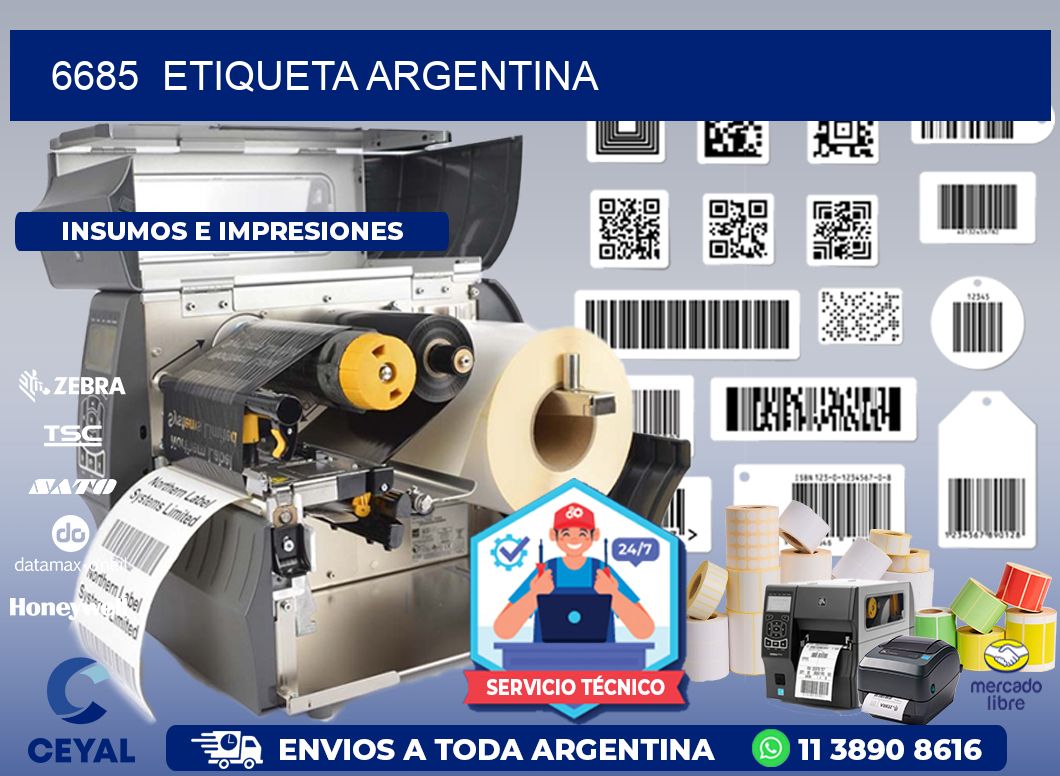 6685  ETIQUETA ARGENTINA