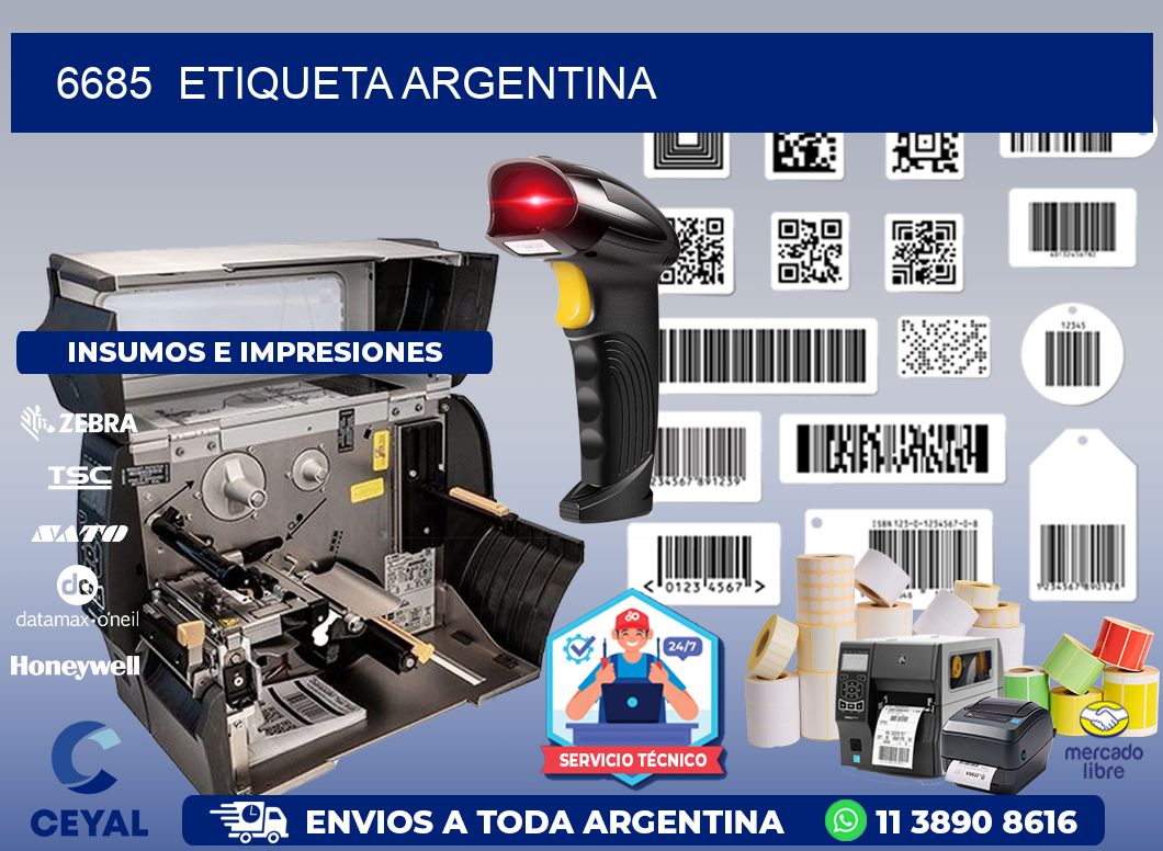 6685  ETIQUETA ARGENTINA