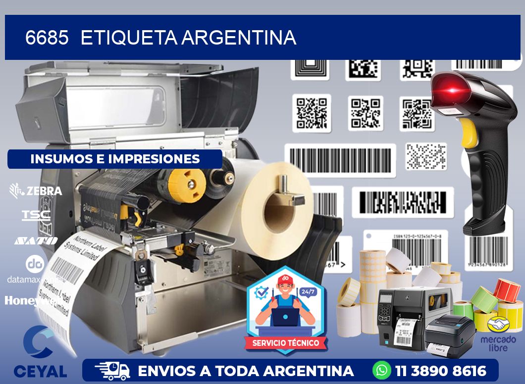 6685  ETIQUETA ARGENTINA