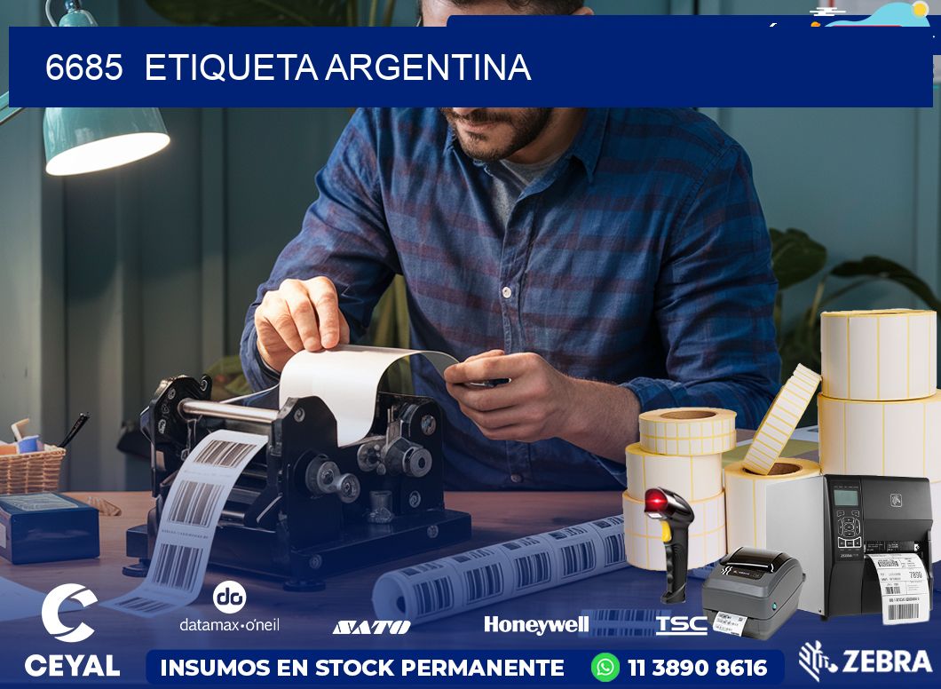 6685  ETIQUETA ARGENTINA