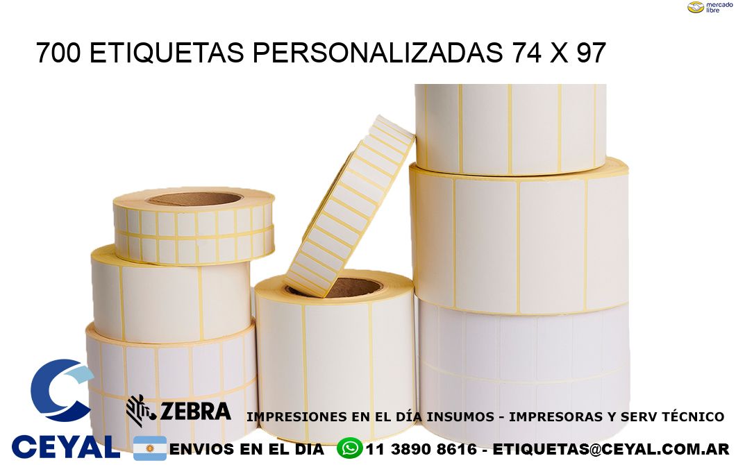 700 ETIQUETAS PERSONALIZADAS 74 x 97