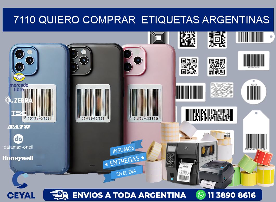 7110 QUIERO COMPRAR  ETIQUETAS ARGENTINAS