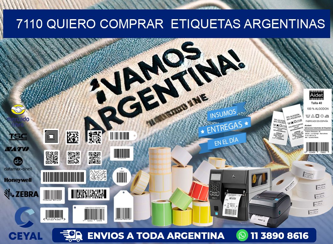 7110 QUIERO COMPRAR  ETIQUETAS ARGENTINAS