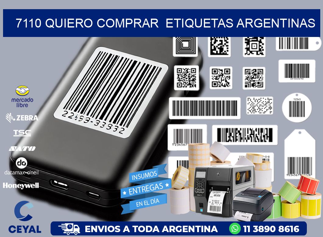 7110 QUIERO COMPRAR  ETIQUETAS ARGENTINAS