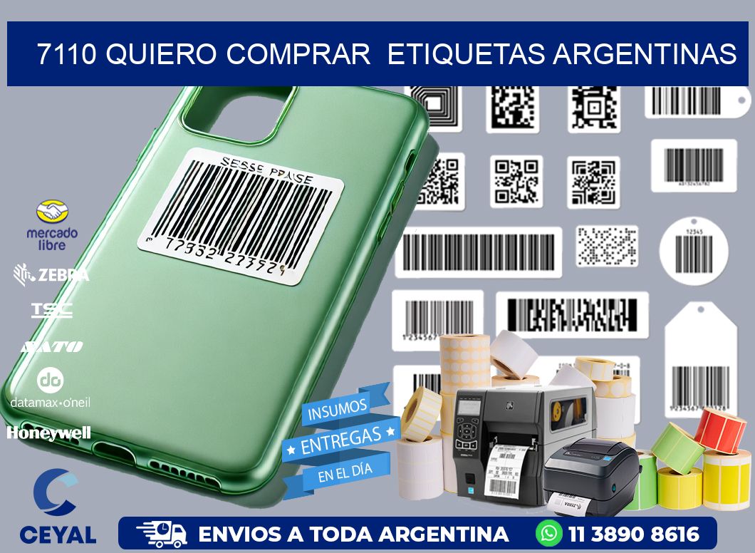 7110 QUIERO COMPRAR  ETIQUETAS ARGENTINAS