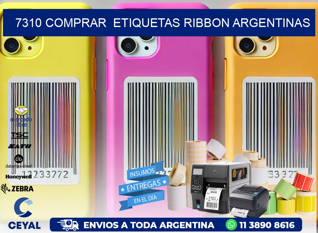 7310 COMPRAR  ETIQUETAS RIBBON ARGENTINAS