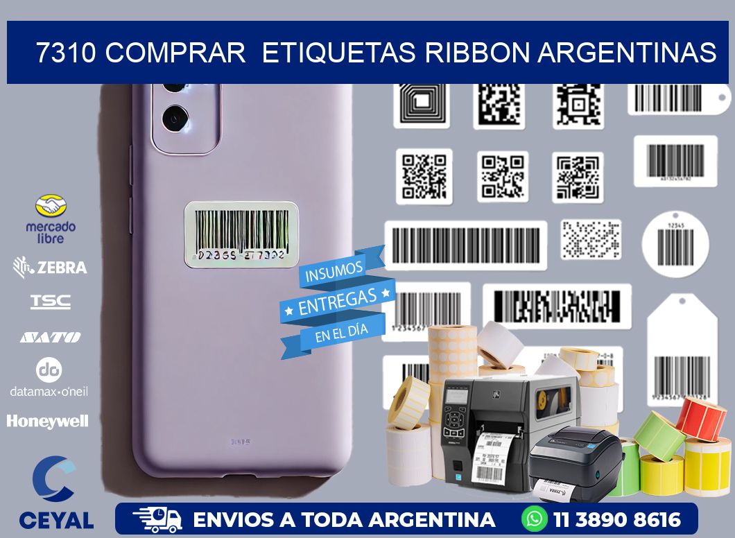 7310 COMPRAR  ETIQUETAS RIBBON ARGENTINAS