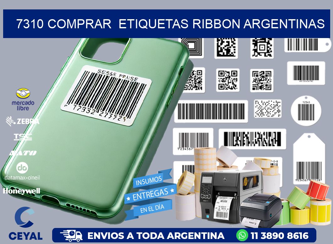 7310 COMPRAR  ETIQUETAS RIBBON ARGENTINAS