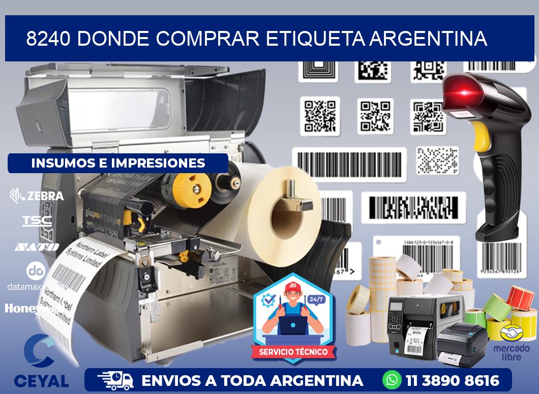 8240 DONDE COMPRAR ETIQUETA ARGENTINA